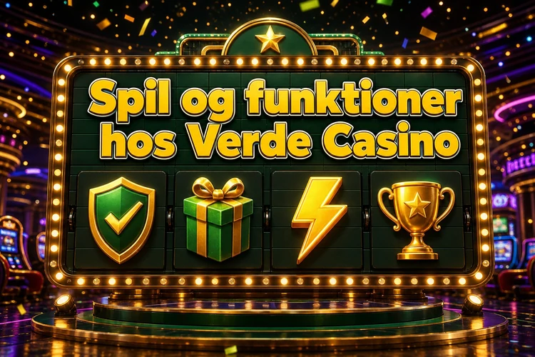 Spil og funktioner hos Verde Casino