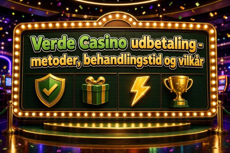 Verde Casino udbetaling - metoder, behandlingstid og vilkår